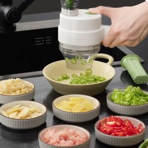 🥔 Begrenzte Zeit halber Preis - Multifunktionales elektrisches Handgemüseschneide-Set Kaufen Sie 2 (sparen Sie 6€)